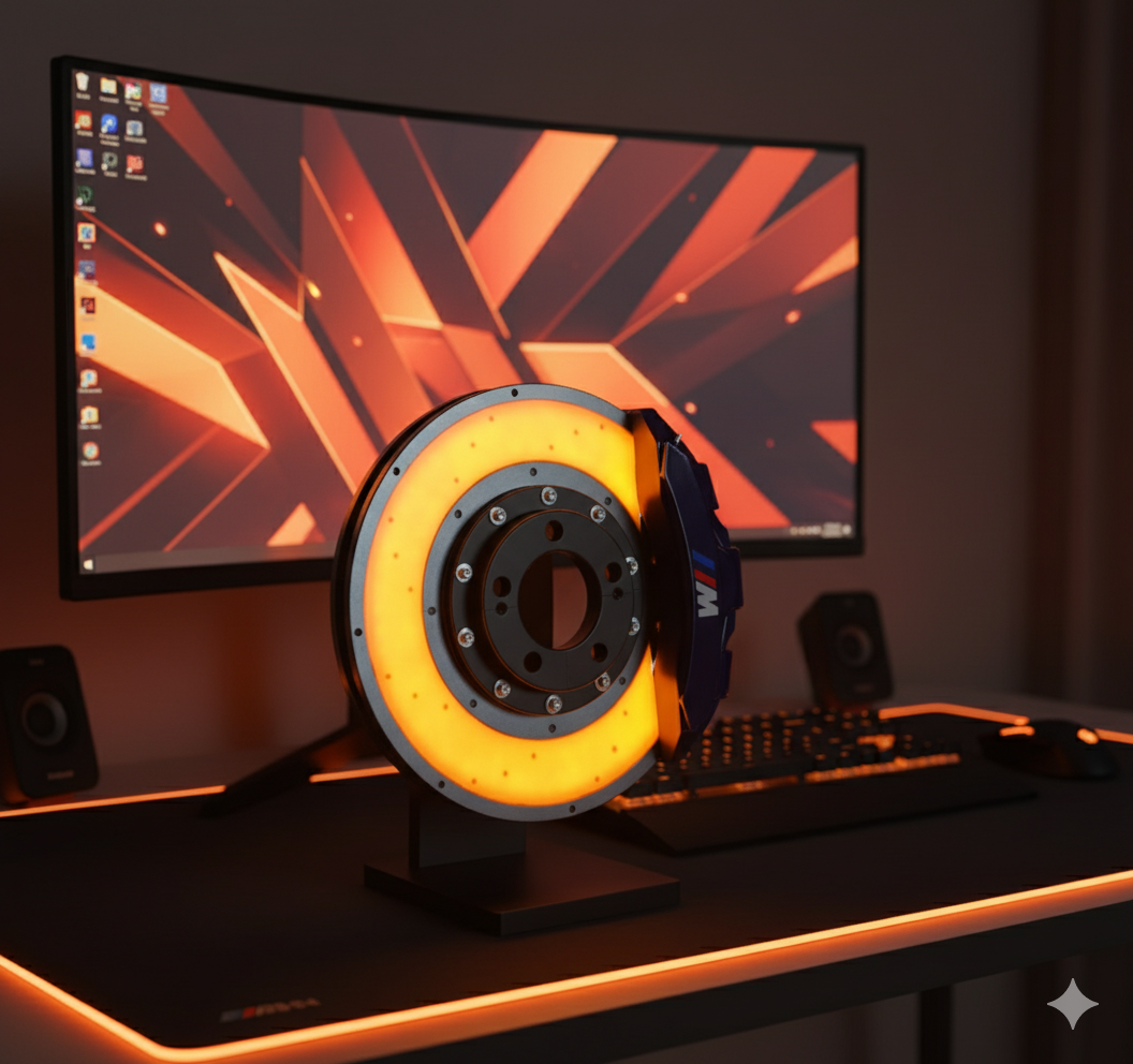 Luminária de mesa - Disco de freio